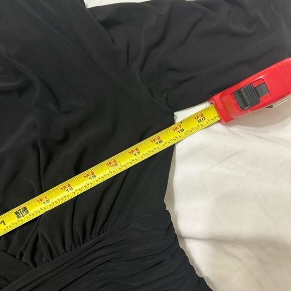 Evan-Picone Black MIDI Dress Size10 - Picture 3 of 9